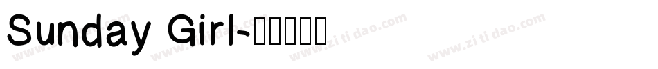 Sunday Girl字体转换